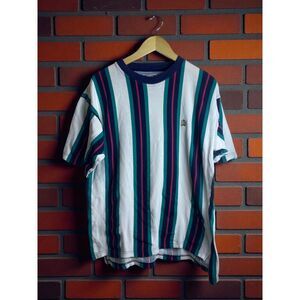 Vintage Siegfried Striped Shirt – Made in Hong Kong – 80s/90s Retro Style (M)